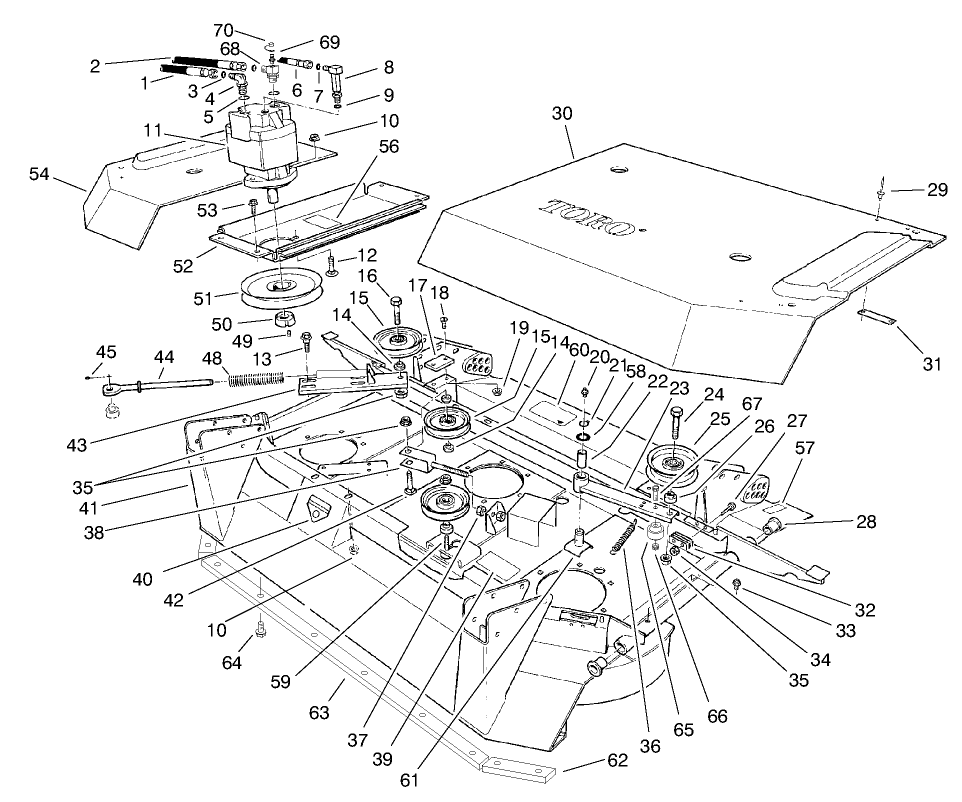 Center Deck Model No. 30592