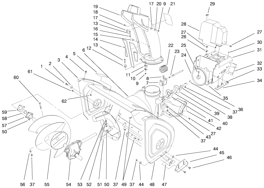 Housing And Chute Assembly