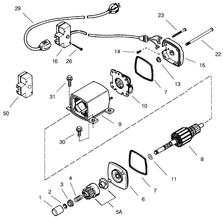 120volt Electric Starter No. 33329d (optional)