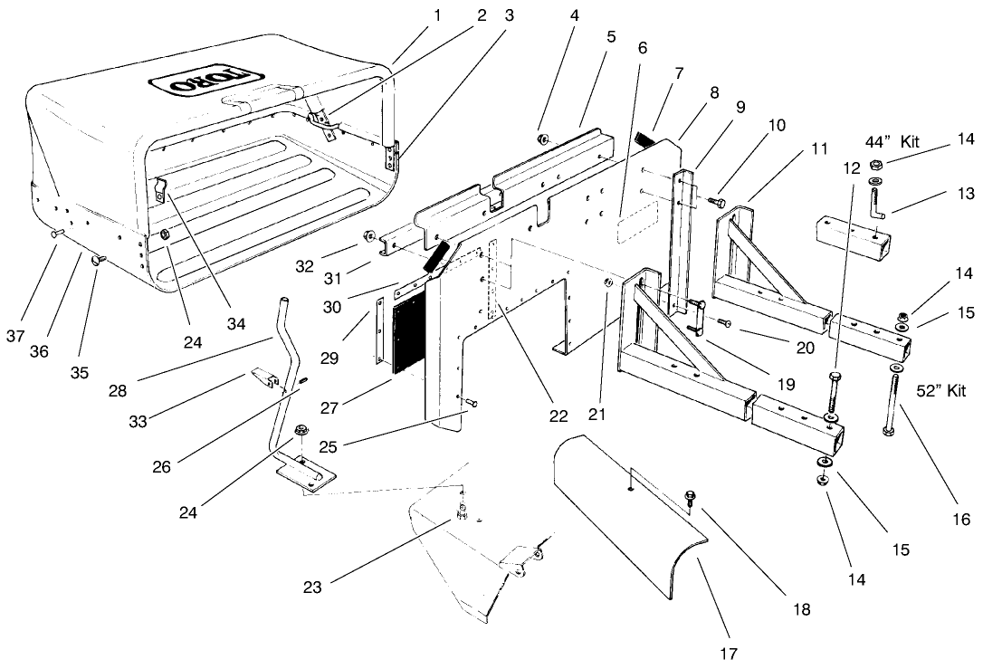 44in and 52in Model 30128 Assembly