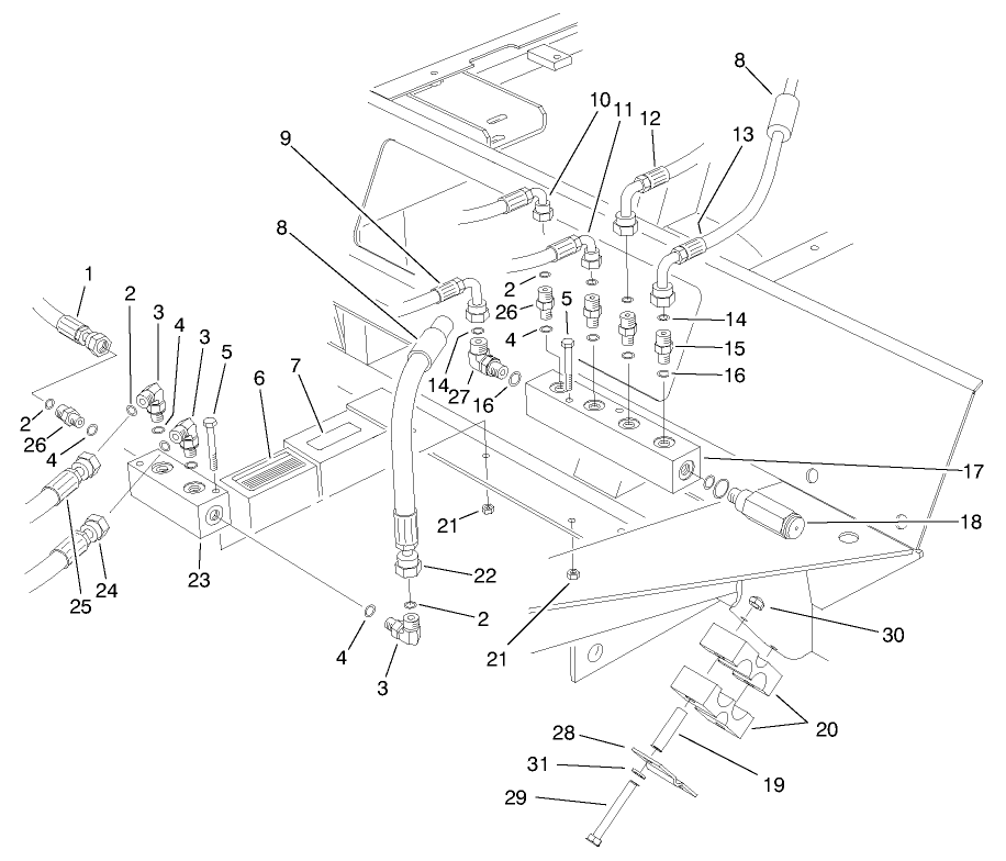Front Hydraulic Manifolds