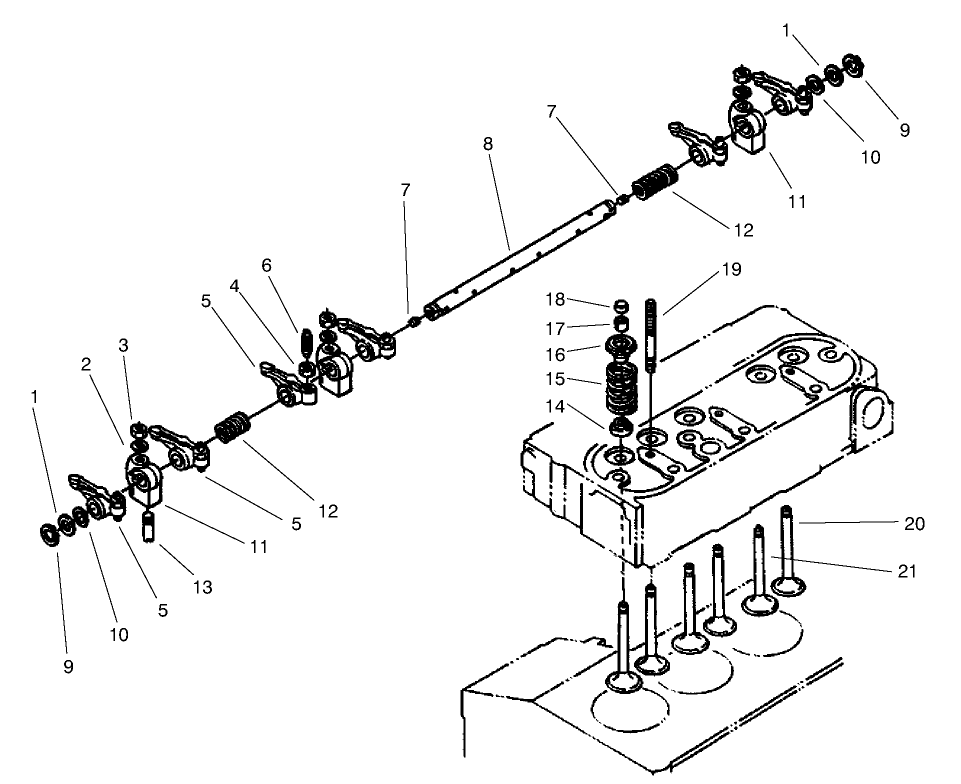 Valve & Rocker Arm Asm