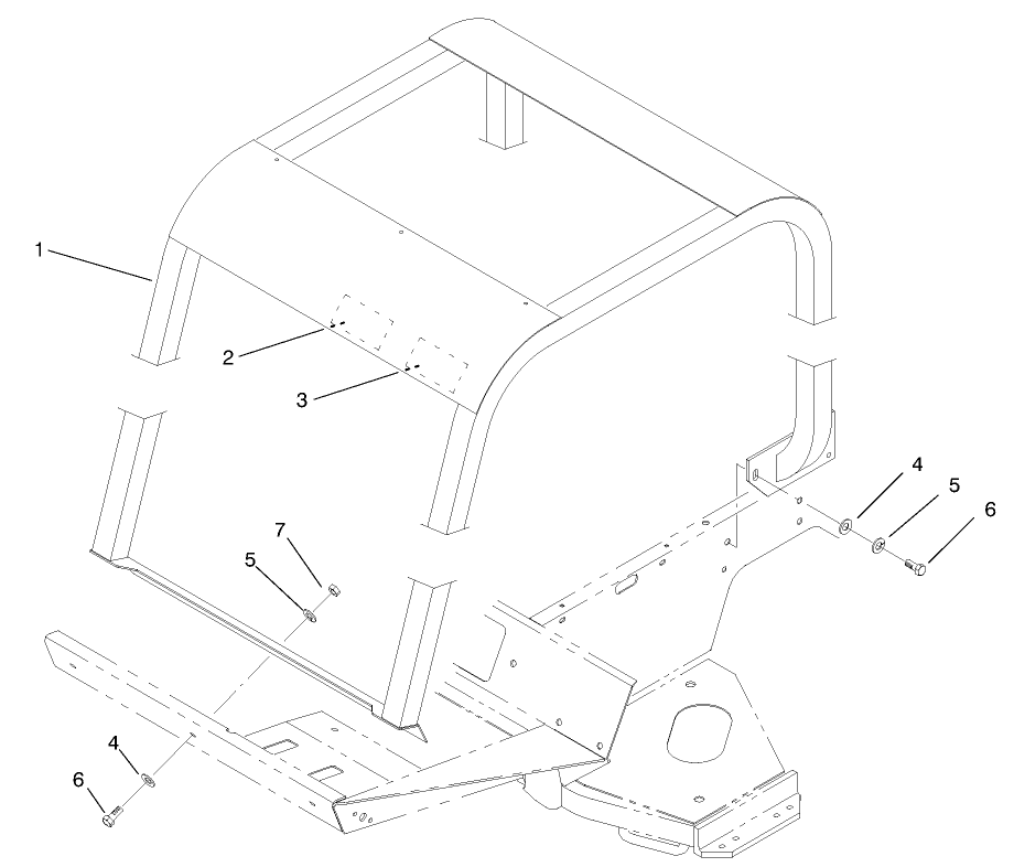 Roll Over Protection System (r.o.p.s.)(optional)