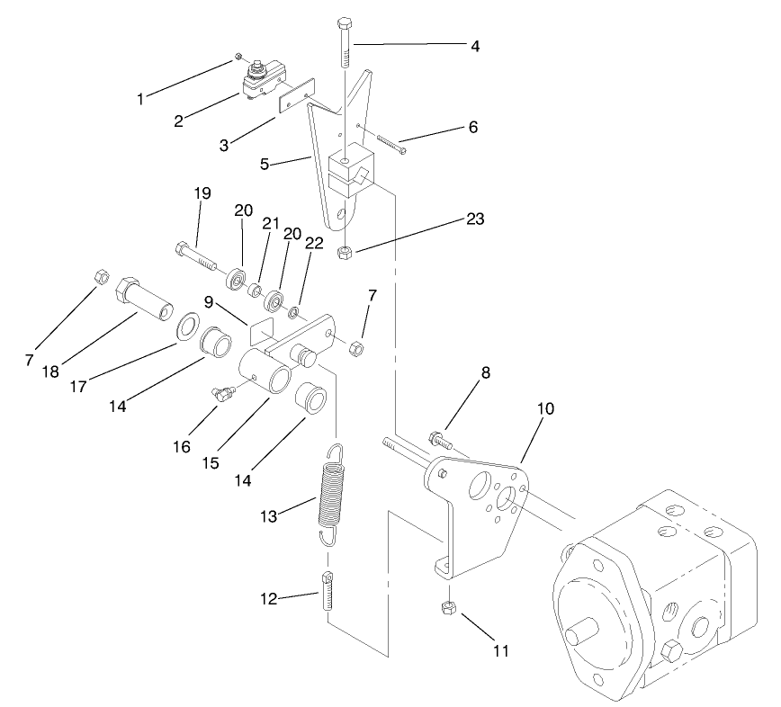 Pump Control Lever Asm