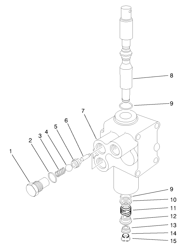 Hydraulic Lift Valve Asm No. 43-1710