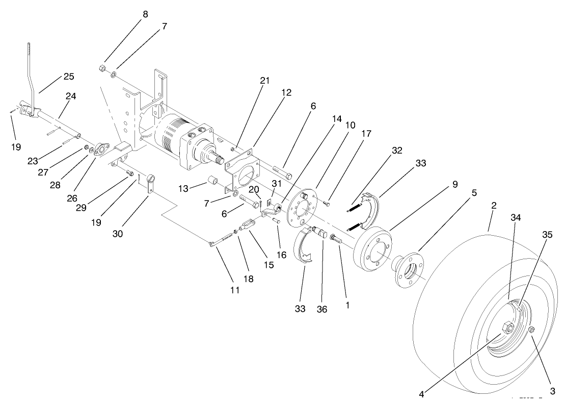 Rear Wheel Brake Asm