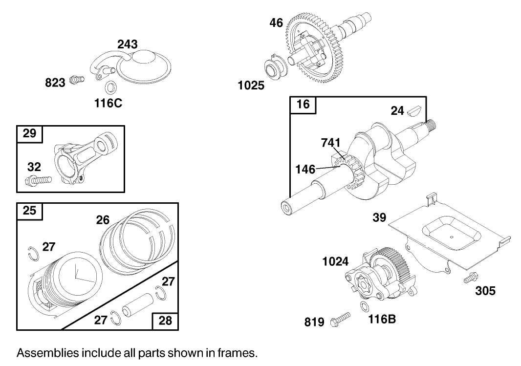 Engine Briggs & Stratton Model 303447-1180-E1