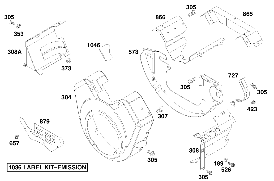 Engine Briggs & Stratton Model 303447-1180-E1