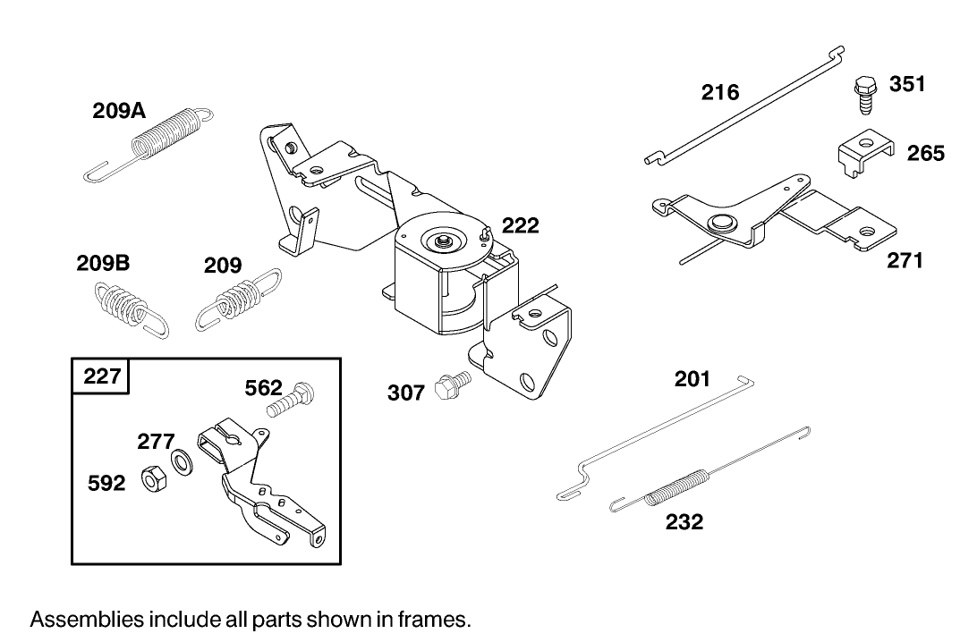 Engine Briggs & Stratton Model 303447-1180-E1