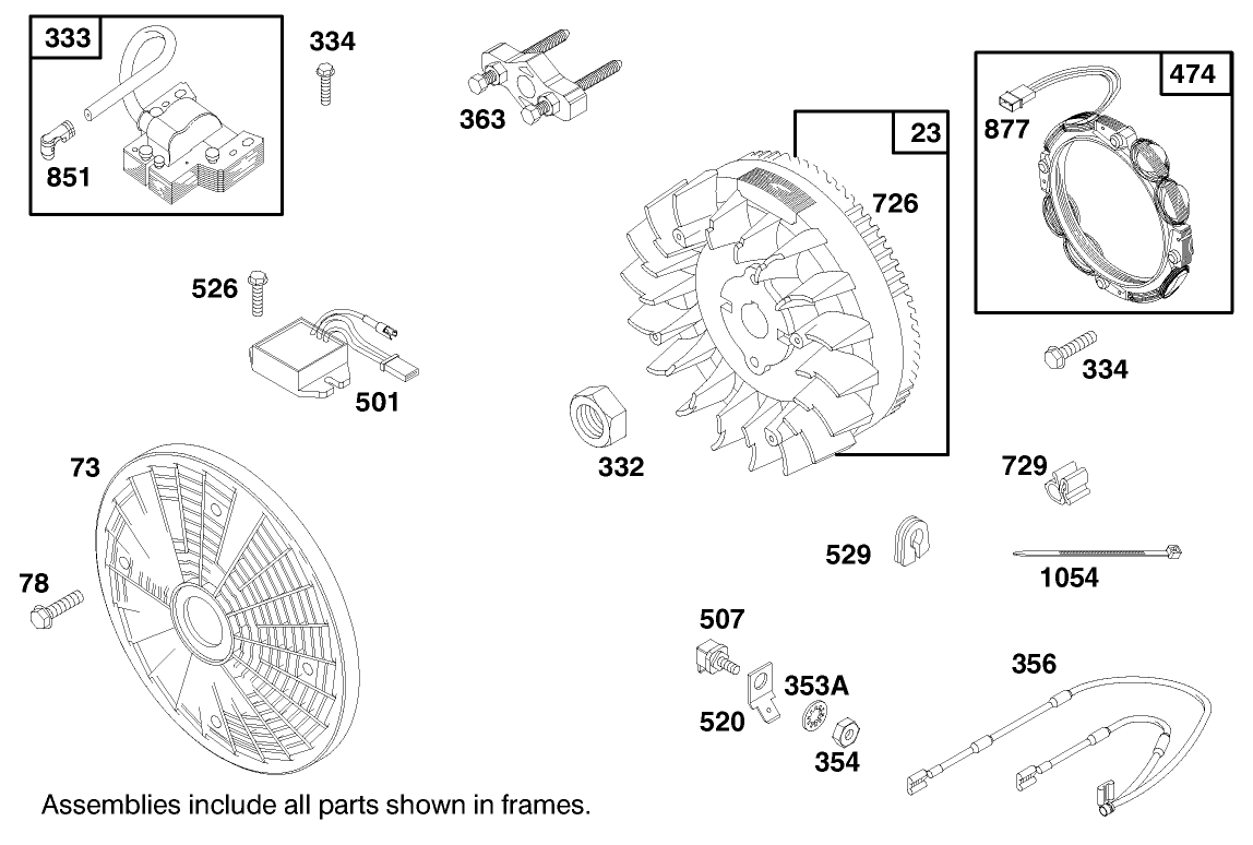 Engine Briggs & Stratton Model 303447-1180-E1