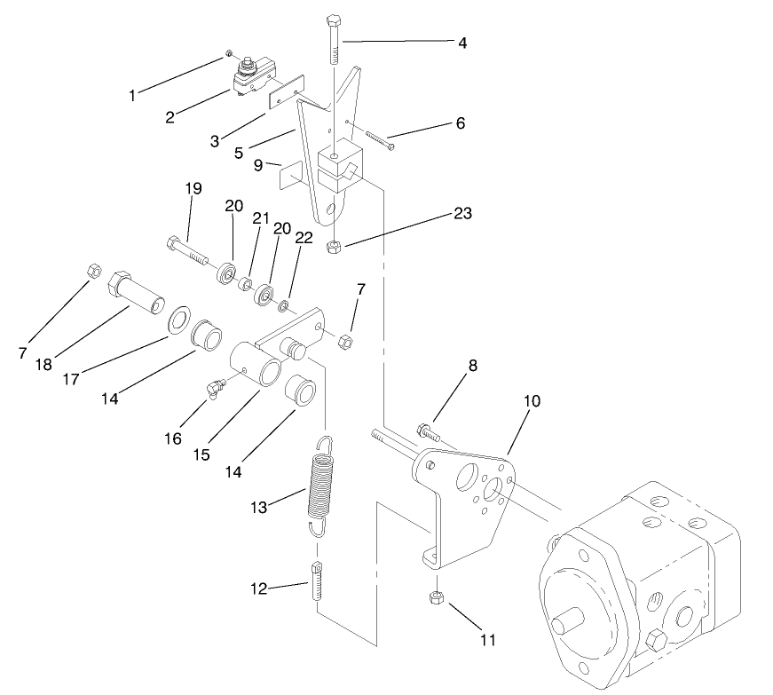 Pump Control Lever Asm