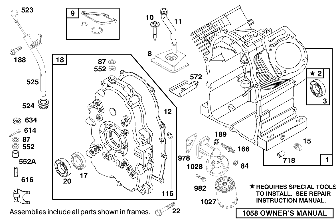 Engine Briggs & Stratton Model 303447-1180-E1