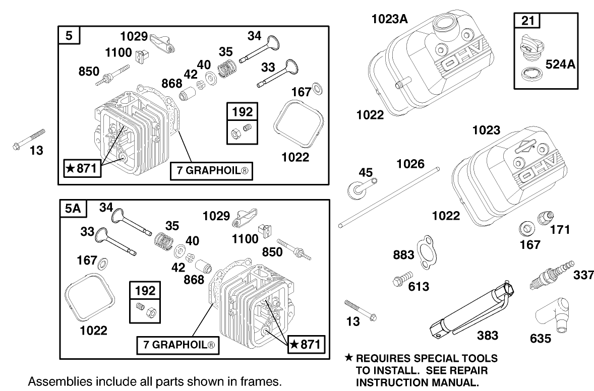 Engine Briggs & Stratton Model 303447-1180-E1