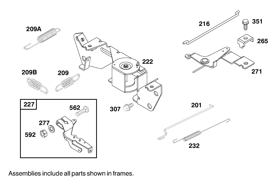 Engine Briggs & Stratton Model 303447-1180-E1