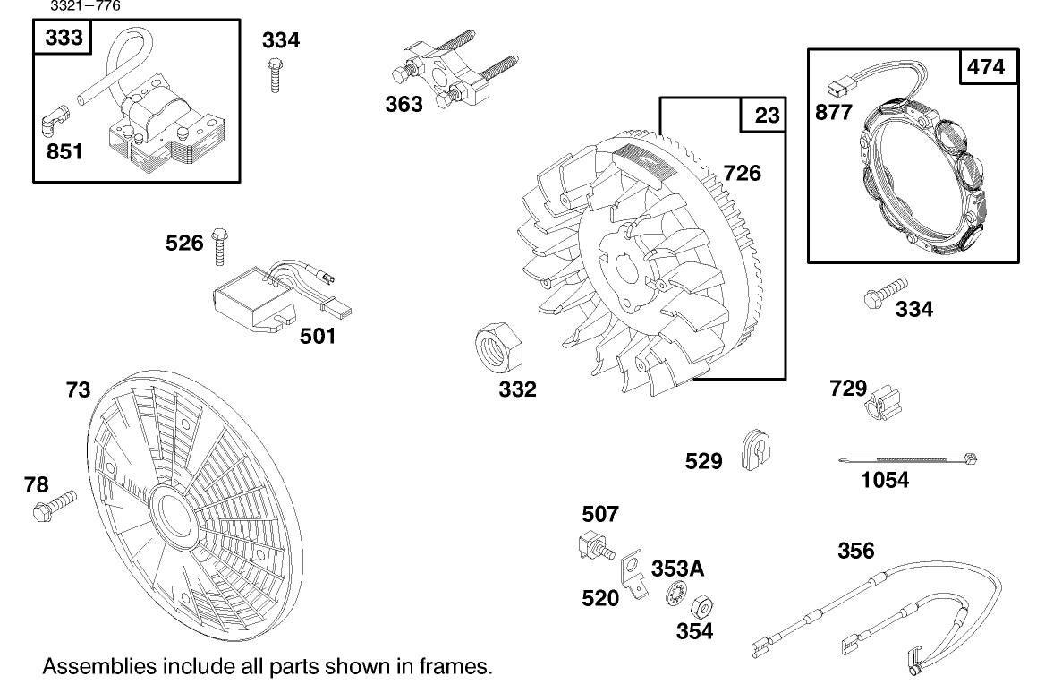 Engine Briggs & Stratton Model 303447-1180-E1