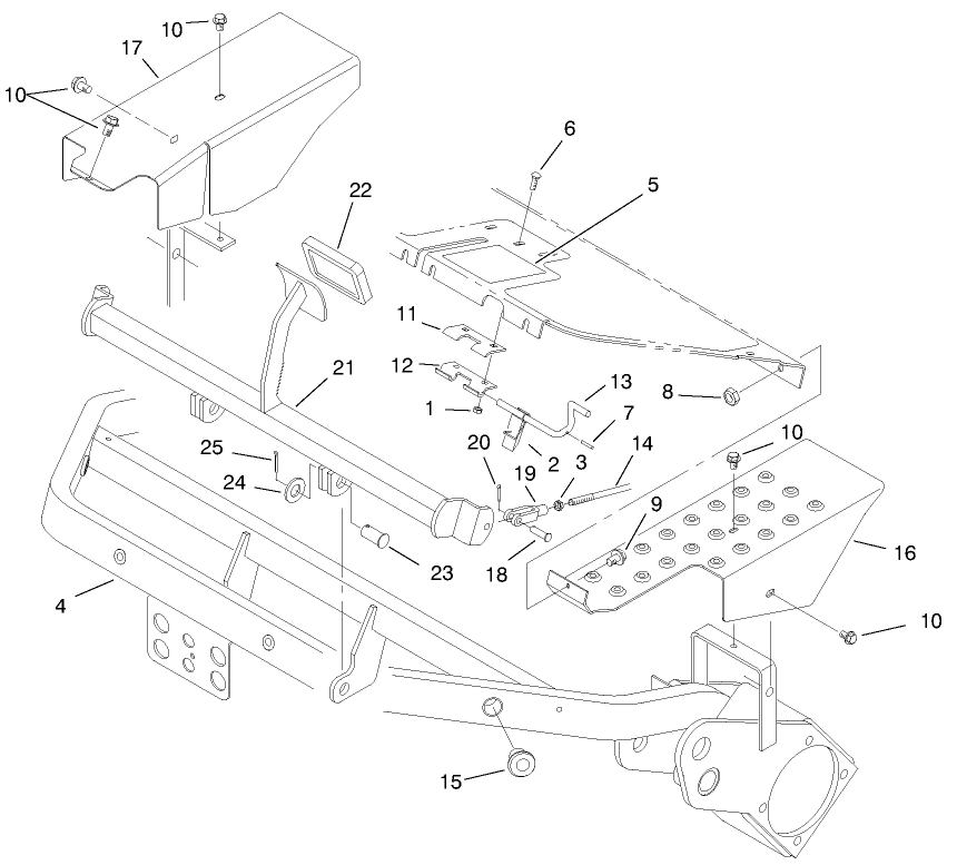 Frame & Brake Pedal Assembly