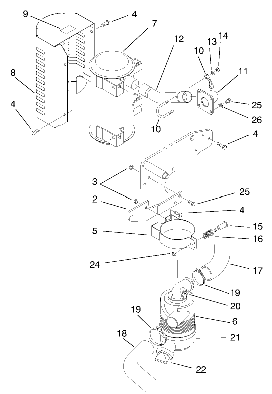 Muffler & Air Cleaner Assembly