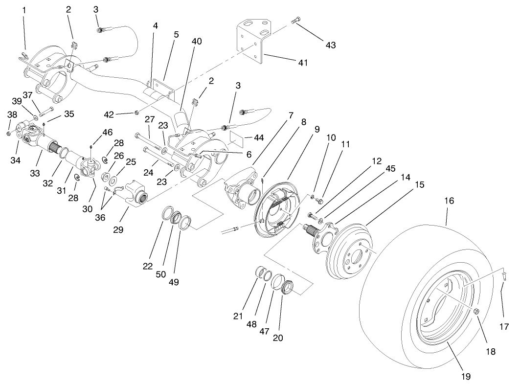 Rear Axle Asm