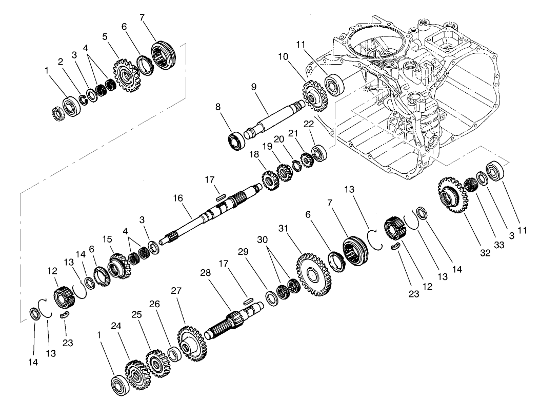 Transaxle Gear Shafts Asm