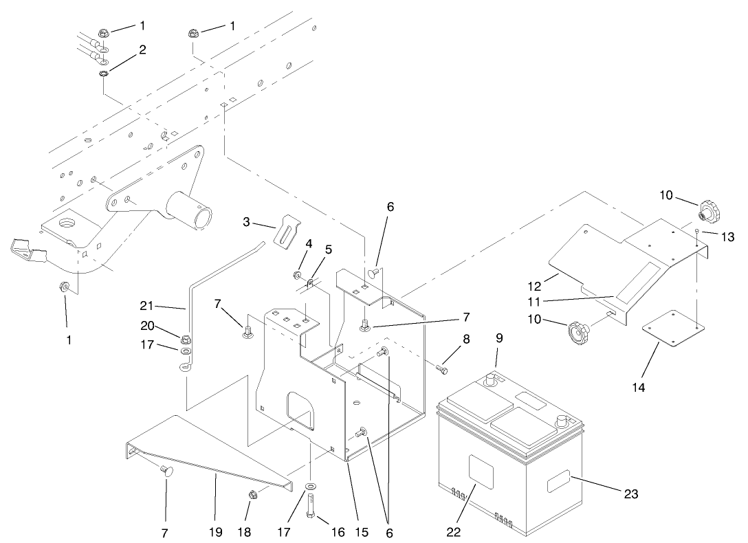 Battery Mount Asm