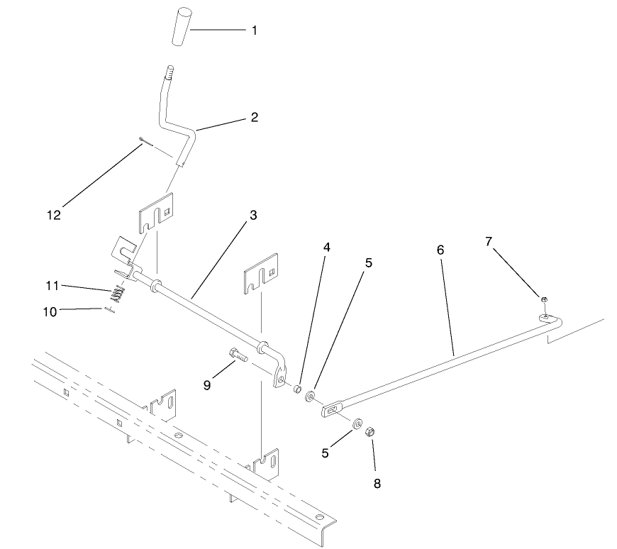 Remote Hydraulics Control Lever & Linkage (model 07200tc)