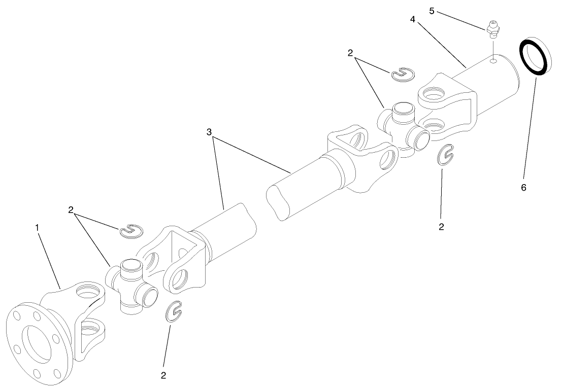 Differential Driveshaft Assembly No. 93-7116
