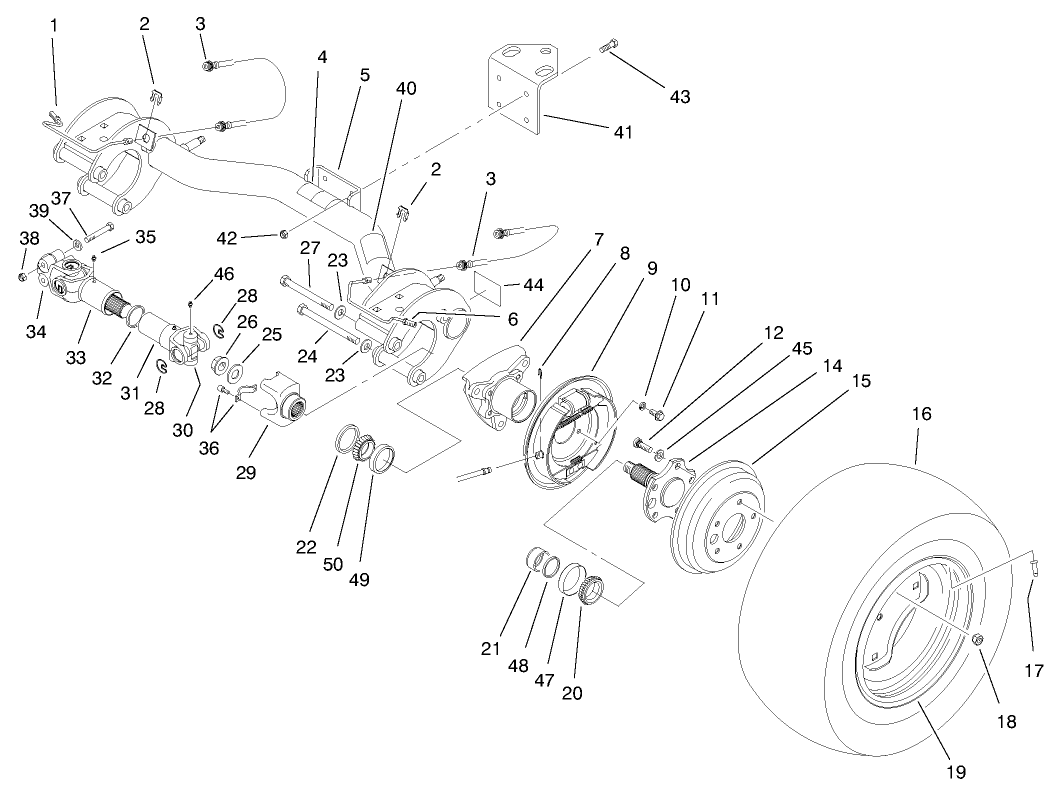 Rear Axle Assembly (continued)