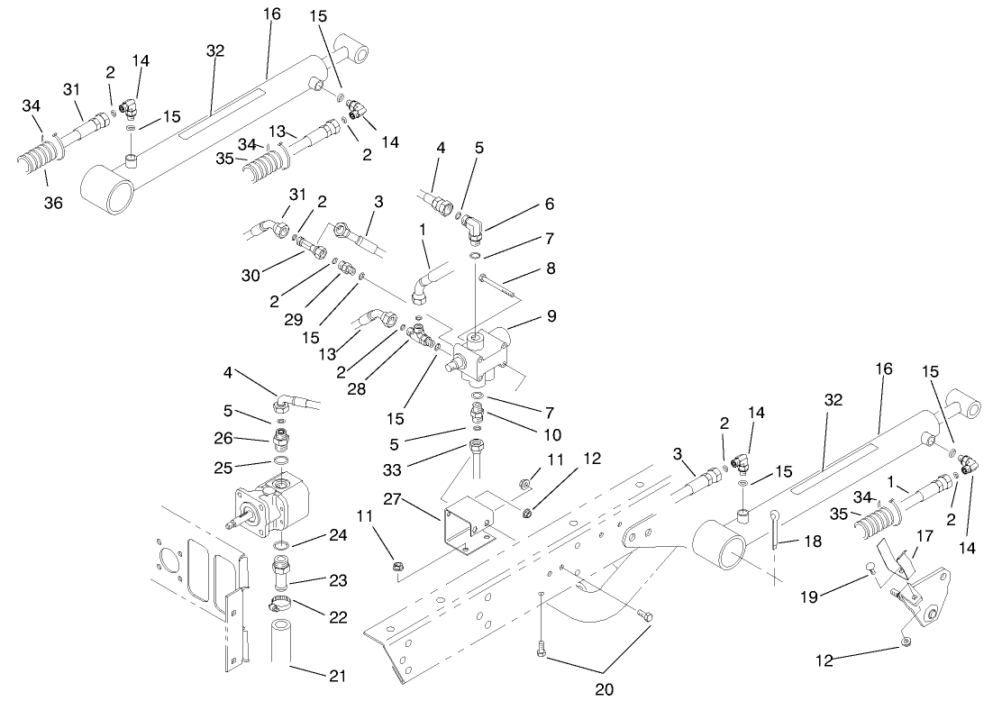 Lift Valve & Cylinder Assembly