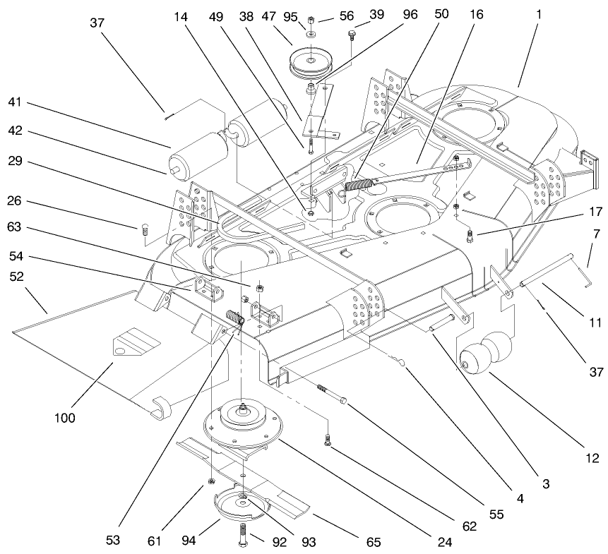Deck And Spindle Assembly