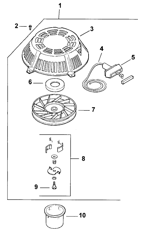 Starter System Engine Kohler Model No. Cv15t Spec 41560