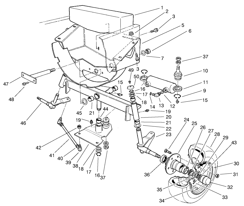 Rear Wheel & Axle Asm