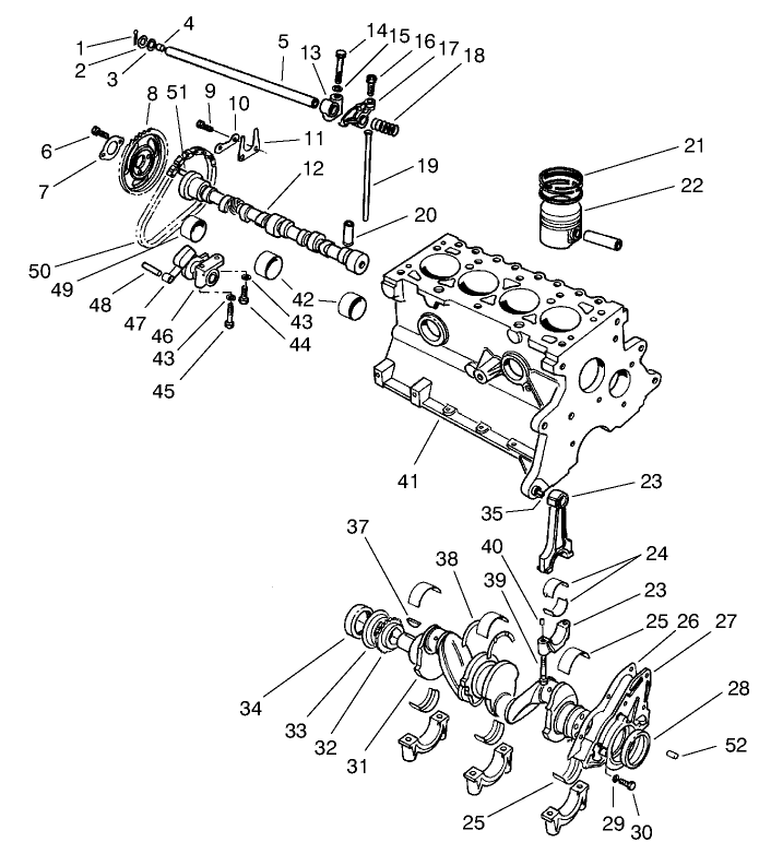 Crankshaft & Camshaft Asm