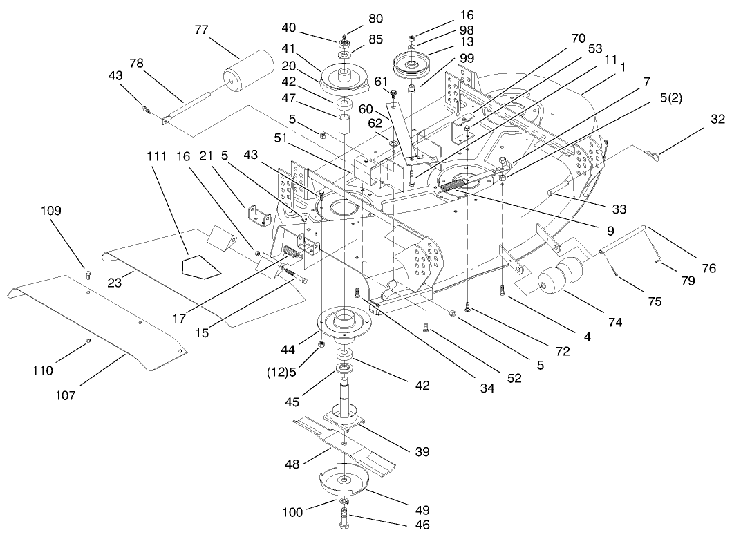 Deck And Spindle Assembly