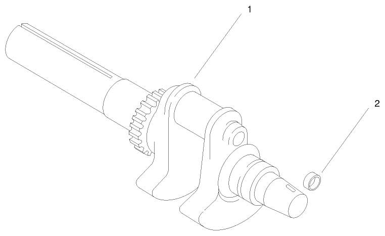 Group 1-Crankshaft (ch25s 68606 Kohler)