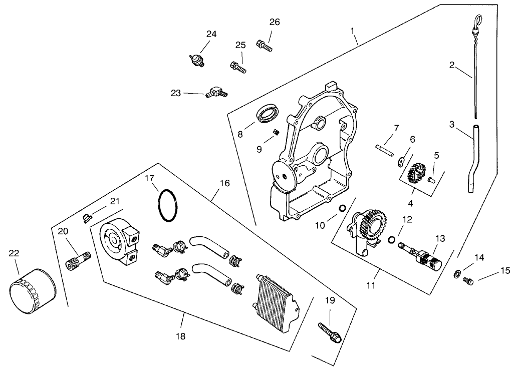 Group 3-Oil Pan/lubrication (ch25s 68606 Kohler)