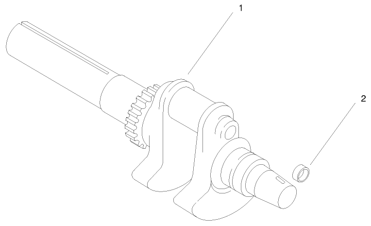 Group 1-Crankshaft (ch25s 68606 Kohler)