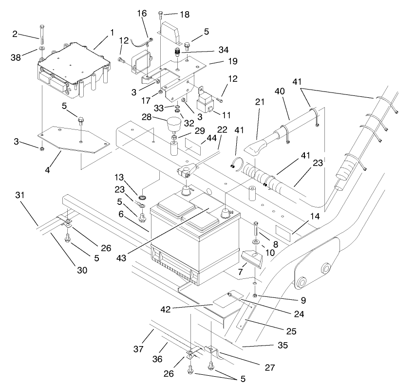 Battery & Controller Assembly