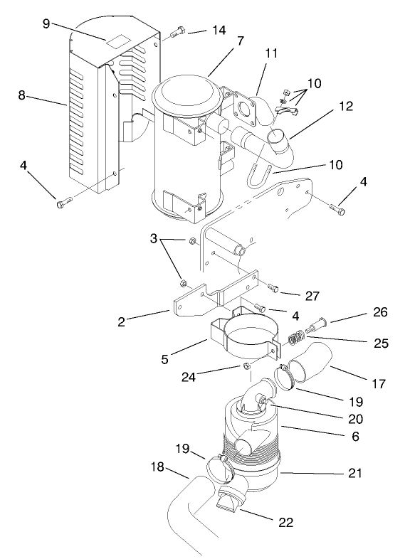 Muffler & Air Cleaner Assembly