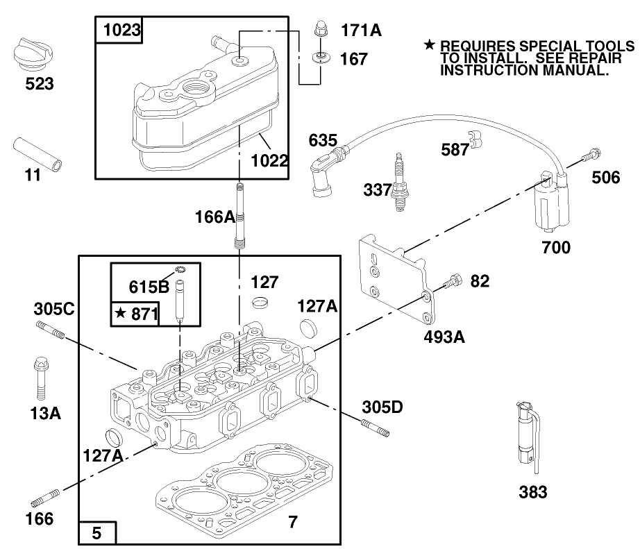 Engine Briggs & Stratton Model 433447-0115-A1