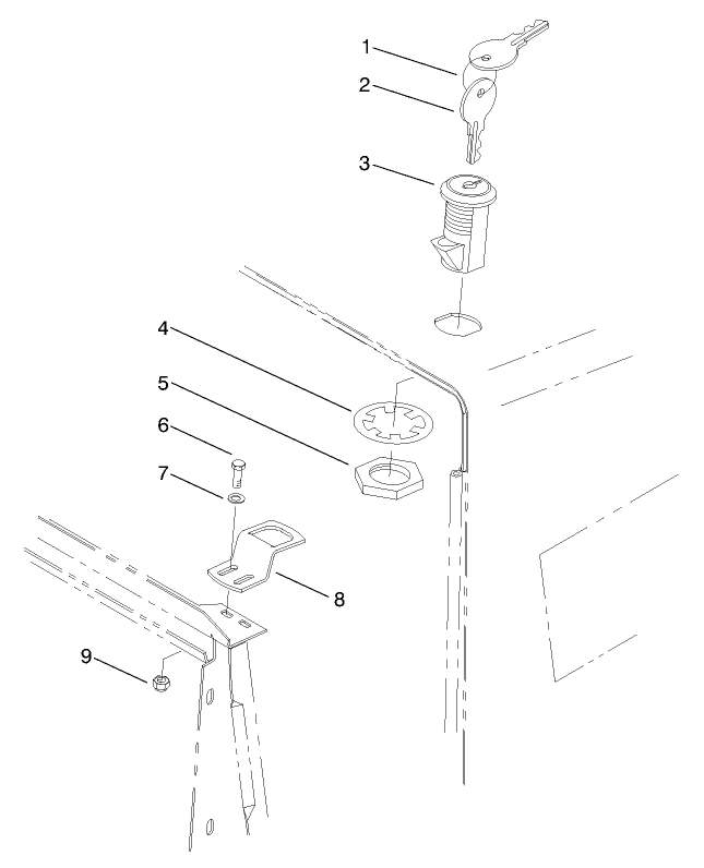 Hood Switch & Lock Asm