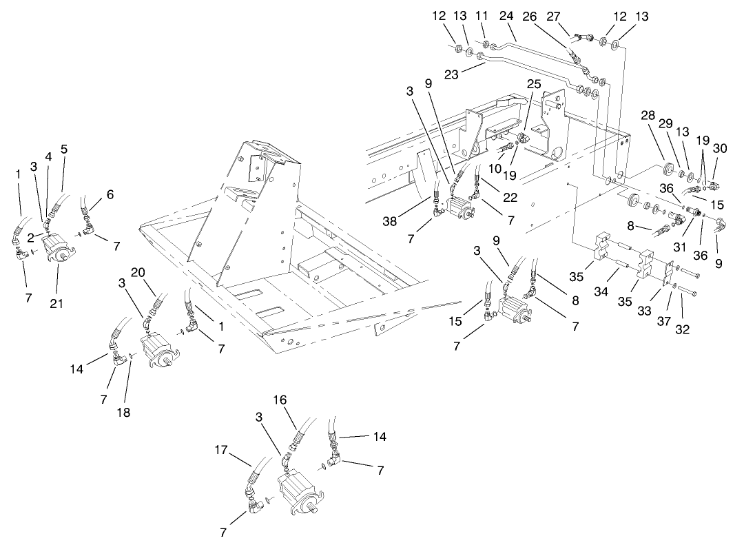 Cutting Unit Hydraulic Components