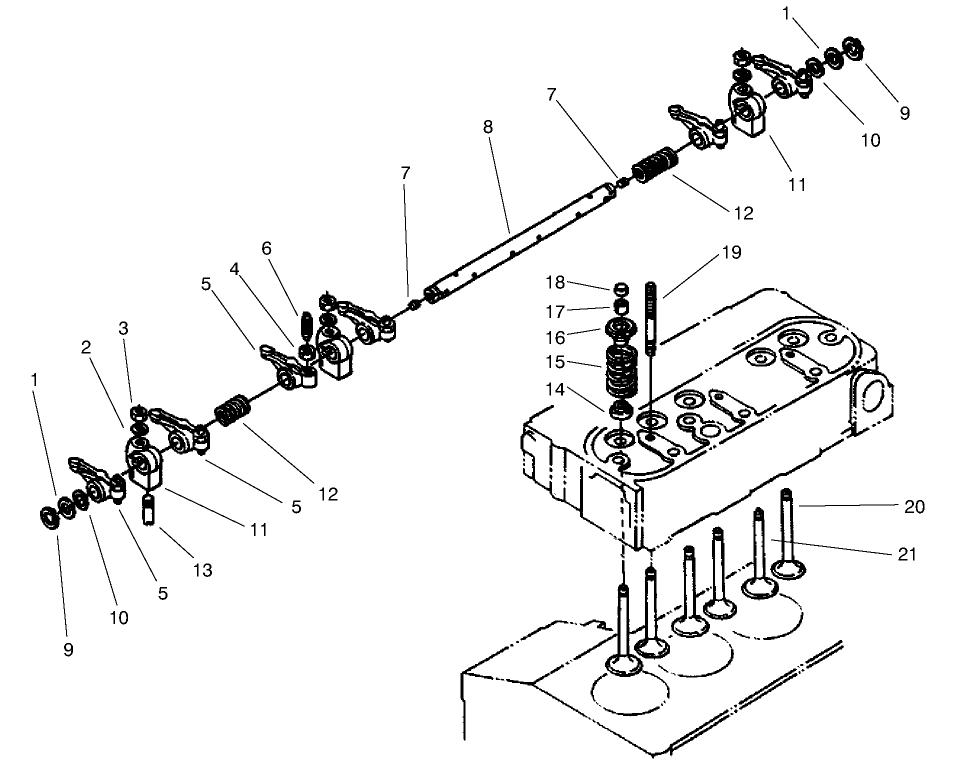 Valve & Rocker Arm Asm
