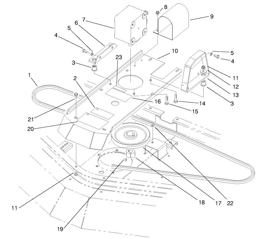 Gear Box & Mount Assembly