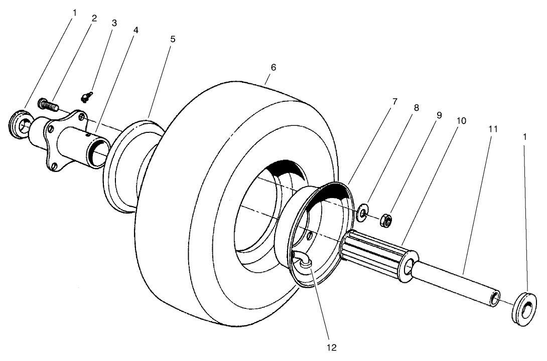 Pneumatic Tire & Wheel Assembly (optional)