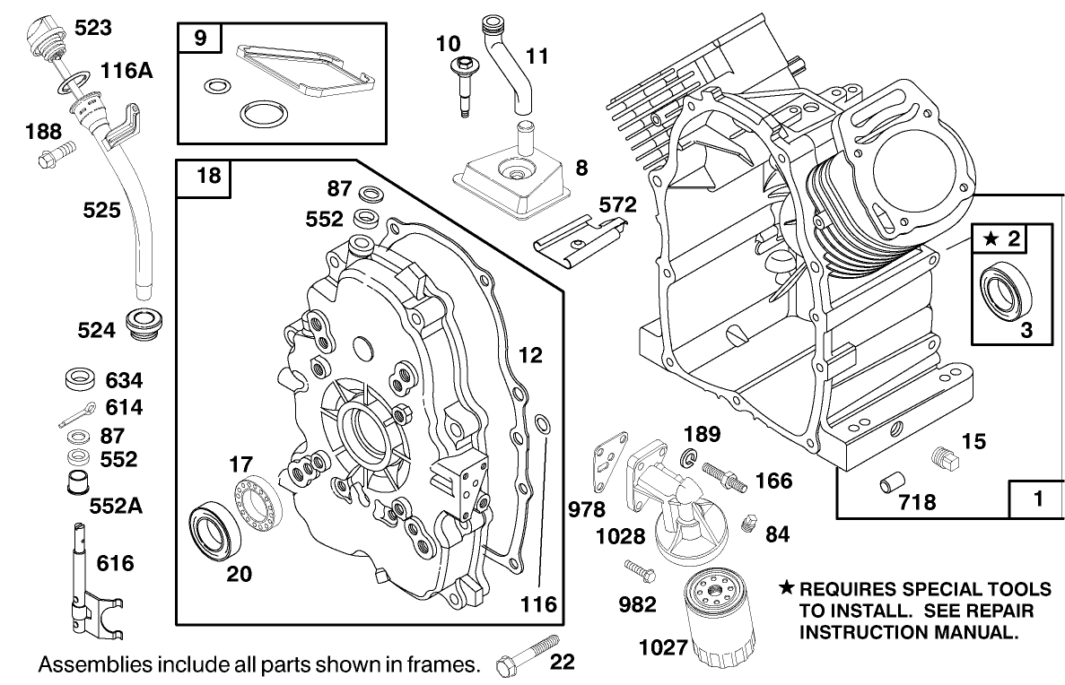 Engine Briggs & Stratton Model 303447-1179-E1