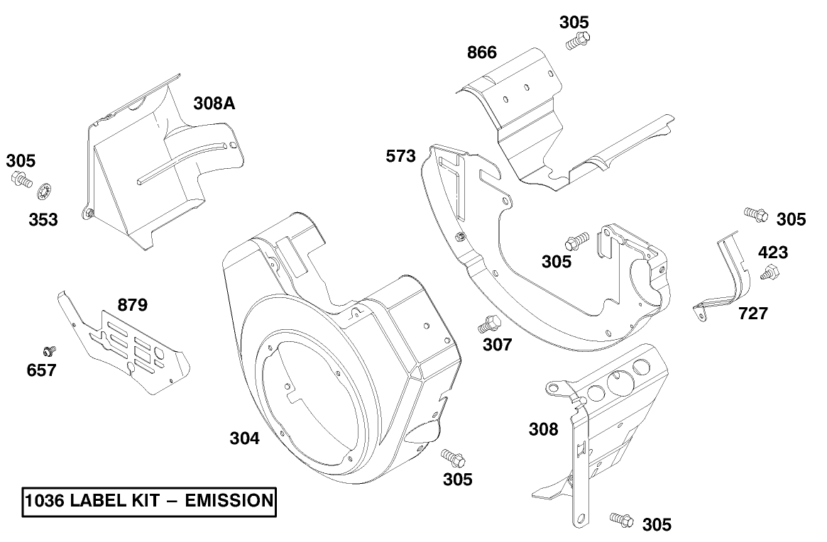 Engine Briggs & Stratton Model 303447-1179-E1