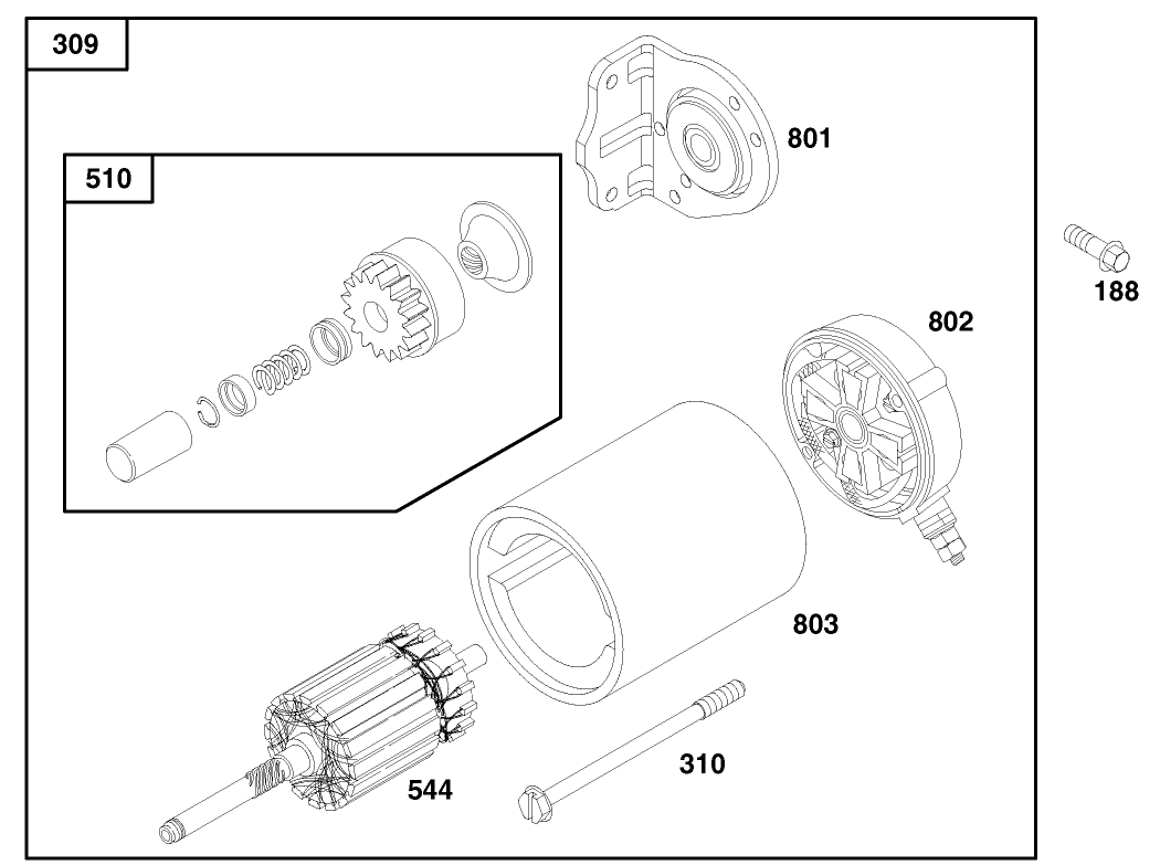 Engine Briggs & Stratton Model 303447-1179-E1