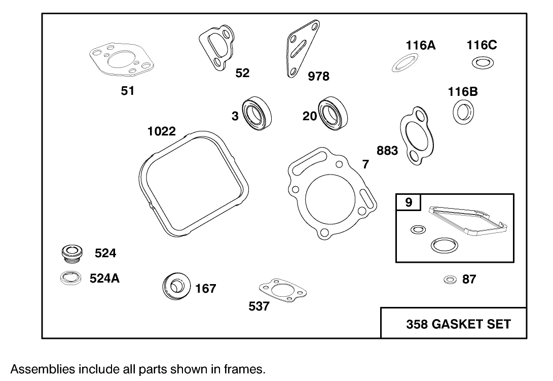 Engine Briggs & Stratton Model 303447-1179-E1