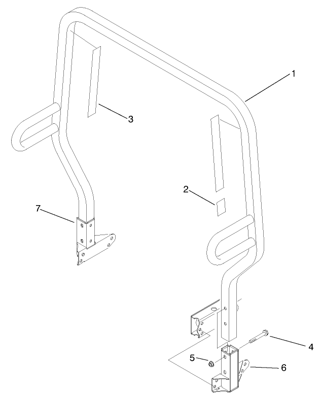 Roll Over Protection System (r.o.p.s.) Assembly