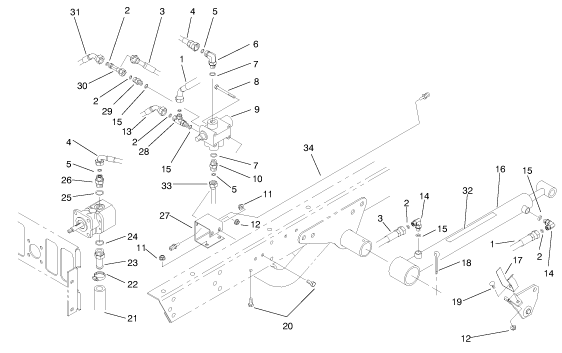 Lift Valve & Cylinder Assembly